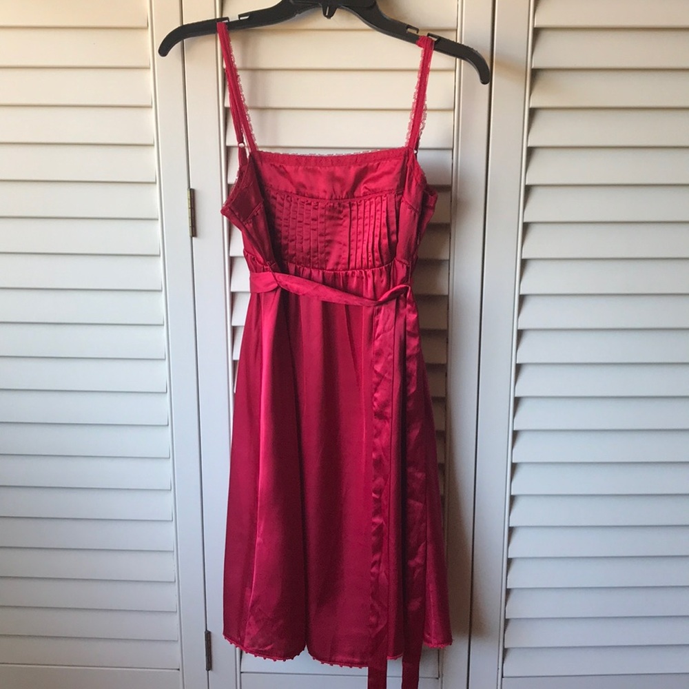 Very Rare Red Silk Dress with Thin Straps 💃